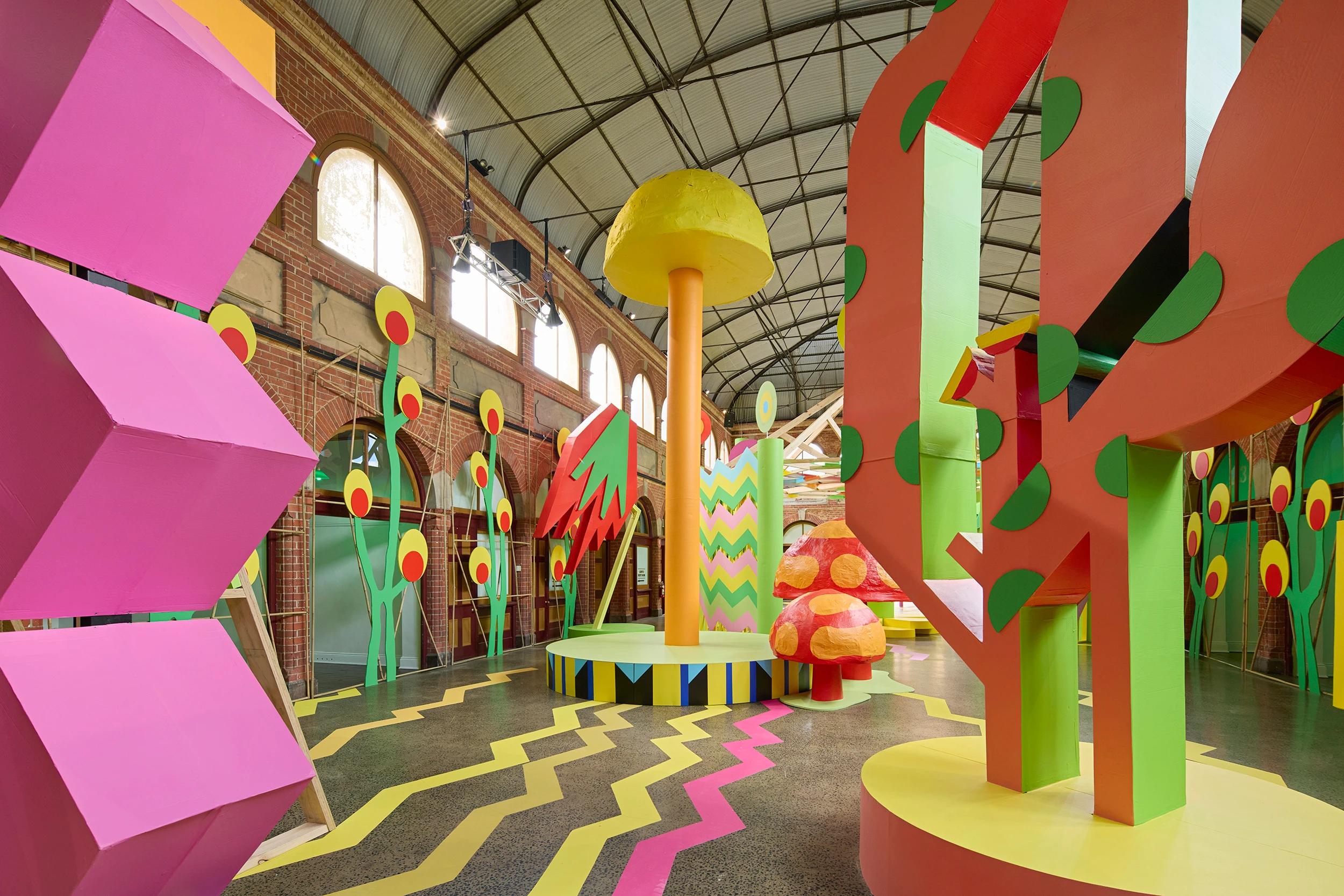 ​​London Artist Morag Myerscough’s Bright, Colourful World Arrives at Sunnyside  